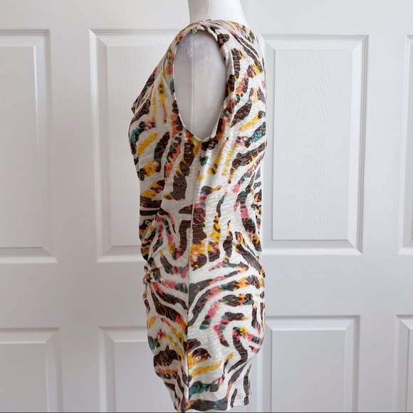 Vince Camuto Animal Print Cowl Neck Tank - Picture 7 of 9